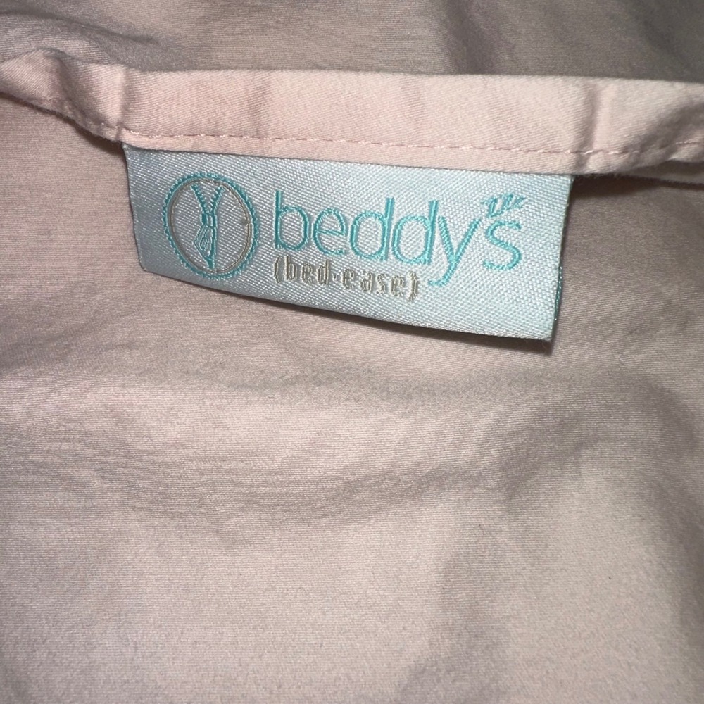 Beddy's Pink Pillow Sham with Ruffles Teen Dorm Bedding Cute Girly Decor - Picture 3 of 4